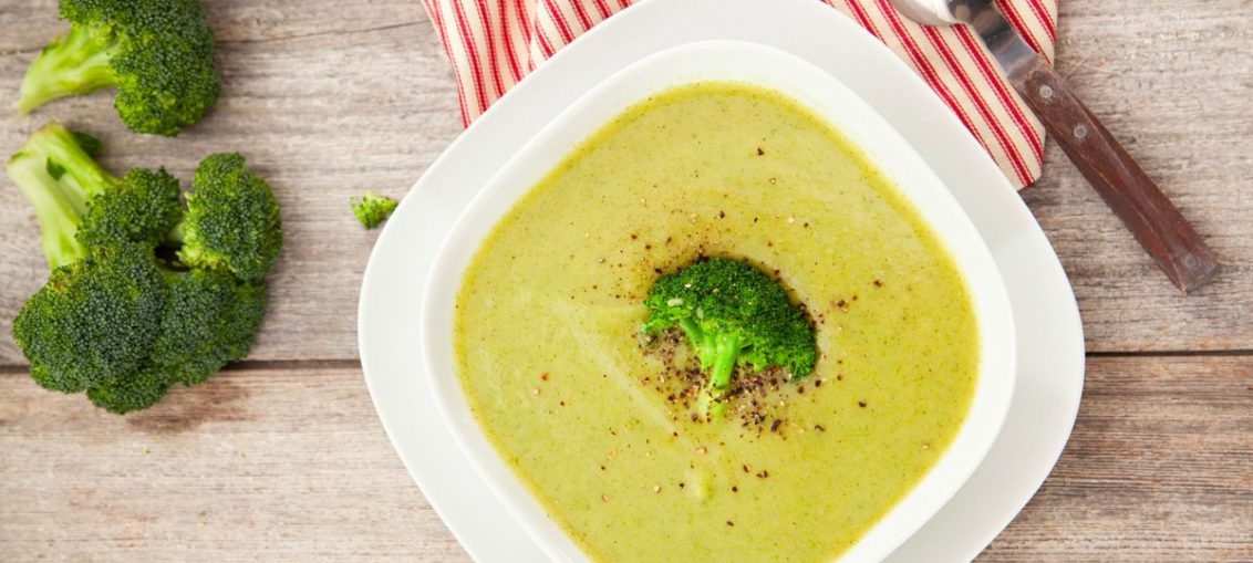 Сырный суп-пюре с брокколи